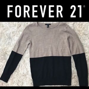 Forever 21 color blocked light weight sweater